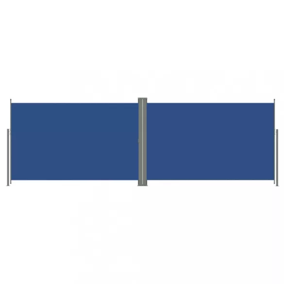 kék behúzható oldalsó napellenző 200 x 600 cm
