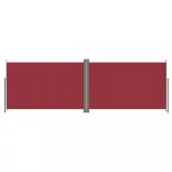 piros behúzható oldalsó napellenző 200 x 600 cm