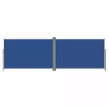 kék behúzható oldalsó napellenző 220 x 600 cm