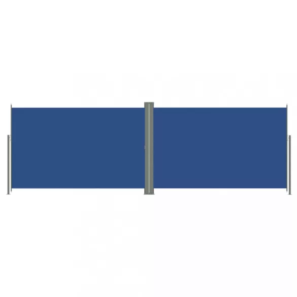 kék behúzható oldalsó napellenző 220 x 600 cm