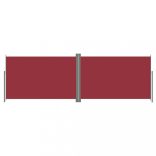 piros behúzható oldalsó napellenző 220 x 600 cm