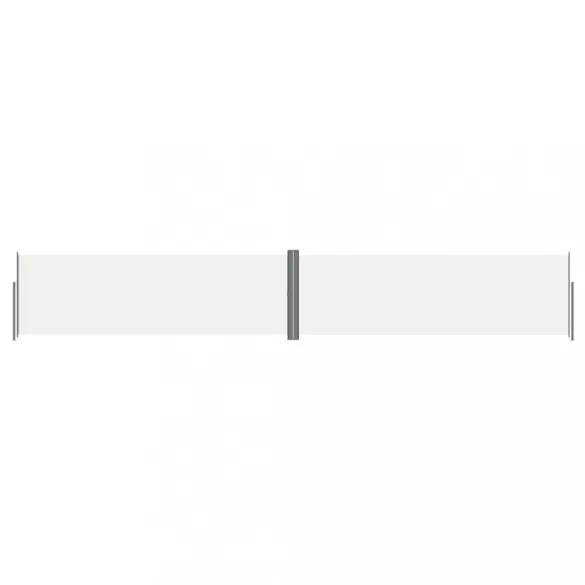 krémszínű behúzható oldalsó napellenző 160 x 1000 cm