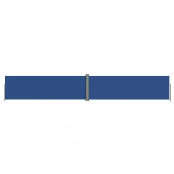 kék behúzható oldalsó napellenző 160 x 1000 cm