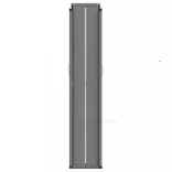 fekete behúzható oldalsó napellenző 180 x 1000 cm