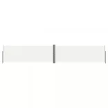 krémszínű behúzható oldalsó napellenző 180 x 1000 cm