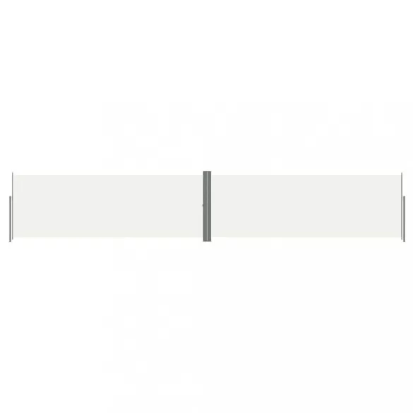 krémszínű behúzható oldalsó napellenző 180 x 1000 cm