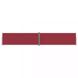 piros behúzható oldalsó napellenző 180 x 1000 cm