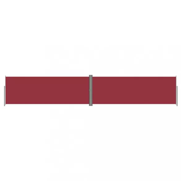 piros behúzható oldalsó napellenző 180 x 1000 cm