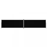 fekete behúzható oldalsó napellenző 200 x 1000 cm