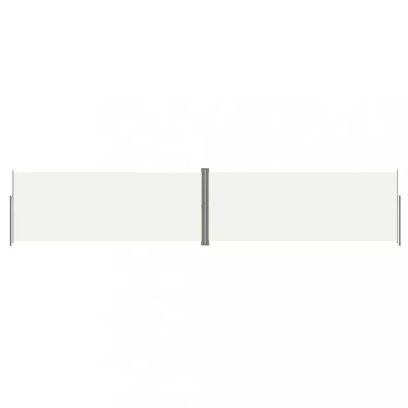 krémszínű behúzható oldalsó napellenző 200 x 1000 cm