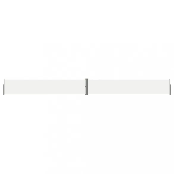 krémszínű behúzható oldalsó napellenző 117 x 1200 cm