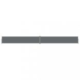 antracitszürke behúzható oldalsó napellenző 117 x 1200 cm