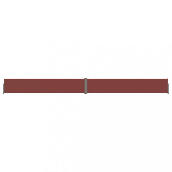 barna behúzható oldalsó napellenző 117 x 1200 cm