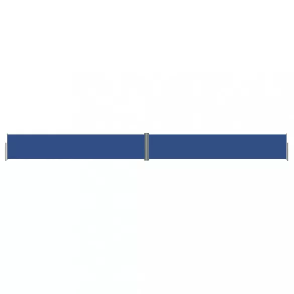 kék behúzható oldalsó napellenző 117 x 1200 cm