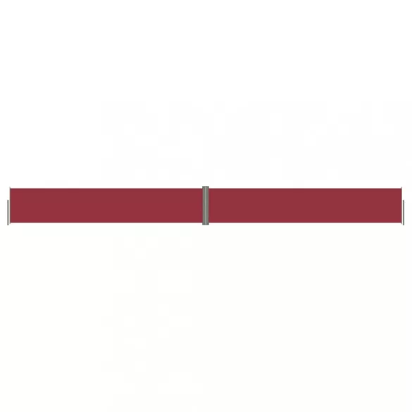 piros behúzható oldalsó napellenző 117 x 1200 cm