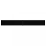 fekete behúzható oldalsó napellenző 160 x 1200 cm