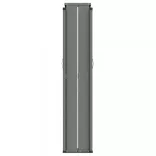 fekete behúzható oldalsó napellenző 160 x 1200 cm