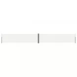 krémszínű behúzható oldalsó napellenző 160 x 1200 cm