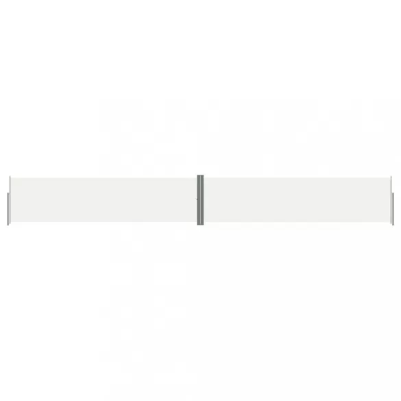 krémszínű behúzható oldalsó napellenző 160 x 1200 cm