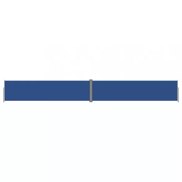 kék behúzható oldalsó napellenző 160 x 1200 cm