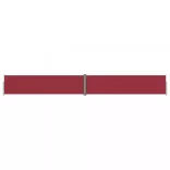 piros behúzható oldalsó napellenző 160 x 1200 cm