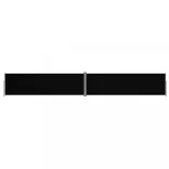 fekete behúzható oldalsó napellenző 180 x 1200 cm