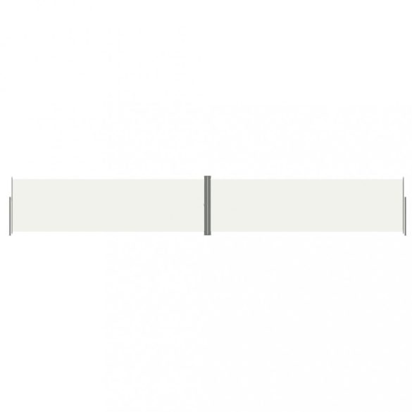 krémszínű behúzható oldalsó napellenző 180 x 1200 cm