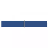 kék behúzható oldalsó napellenző 180 x 1200 cm