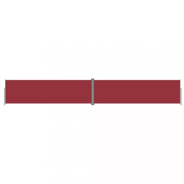 piros behúzható oldalsó napellenző 180 x 1200 cm