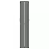 fekete behúzható oldalsó napellenző 200 x 1200 cm