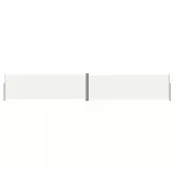 krémszínű behúzható oldalsó napellenző 200 x 1200 cm