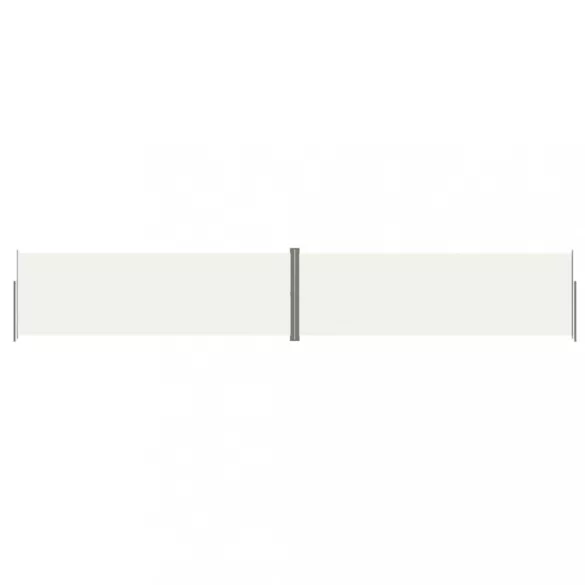 krémszínű behúzható oldalsó napellenző 200 x 1200 cm