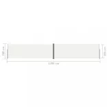 krémszínű behúzható oldalsó napellenző 200 x 1200 cm