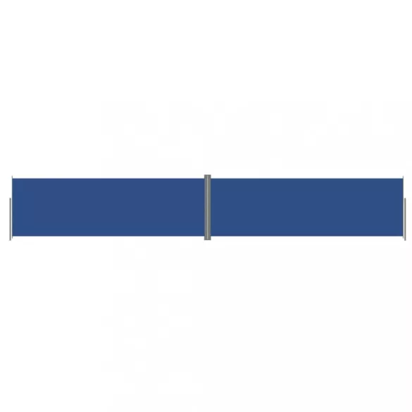 kék behúzható oldalsó napellenző 200 x 1200 cm