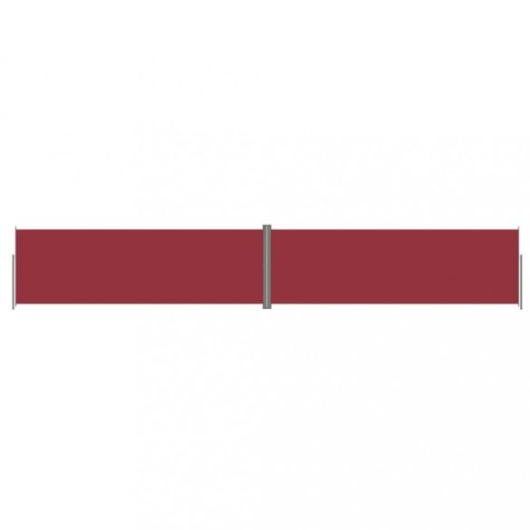 piros behúzható oldalsó napellenző 200 x 1200 cm