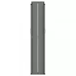 fekete behúzható oldalsó napellenző 220 x 1200 cm