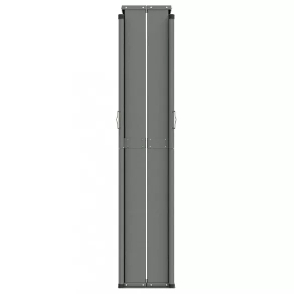 fekete behúzható oldalsó napellenző 220 x 1200 cm