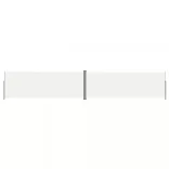 krémszínű behúzható oldalsó napellenző 220 x 1200 cm