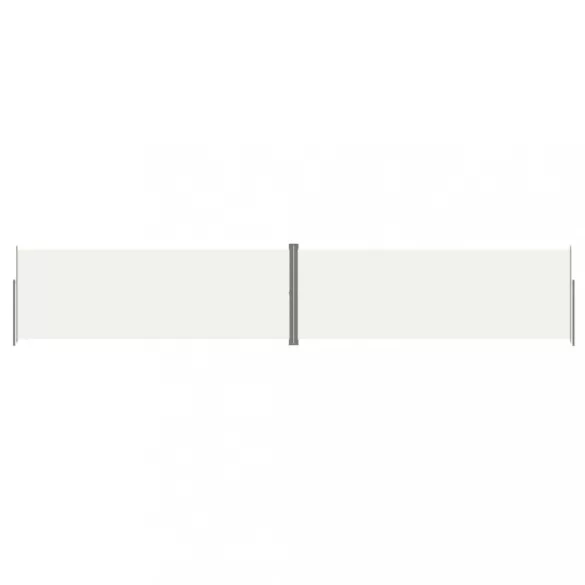 krémszínű behúzható oldalsó napellenző 220 x 1200 cm