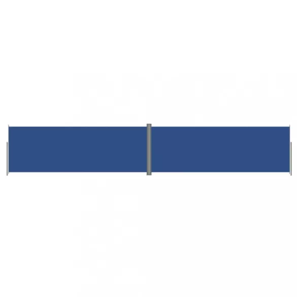 kék behúzható oldalsó napellenző 220 x 1200 cm