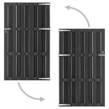 szürke WPC kertkapu 100 x 180 cm