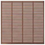 barna WPC lamellás kerítés 180 x 180 cm