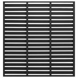 fekete WPC kerítéspanel 180 x 180 cm