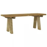 impregnált tömör fenyőfa kerti pad 110 cm