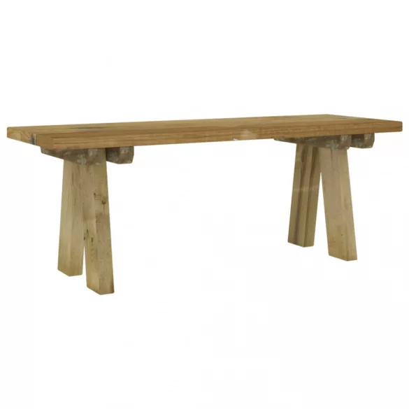 impregnált tömör fenyőfa kerti pad 110 cm