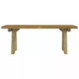 impregnált tömör fenyőfa kerti pad 110 cm