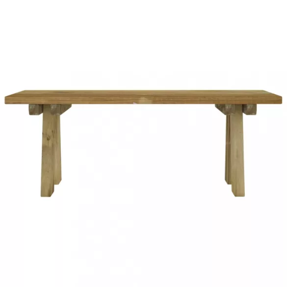 impregnált tömör fenyőfa kerti pad 110 cm