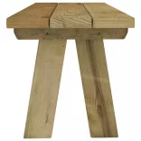 impregnált tömör fenyőfa kerti pad 110 cm