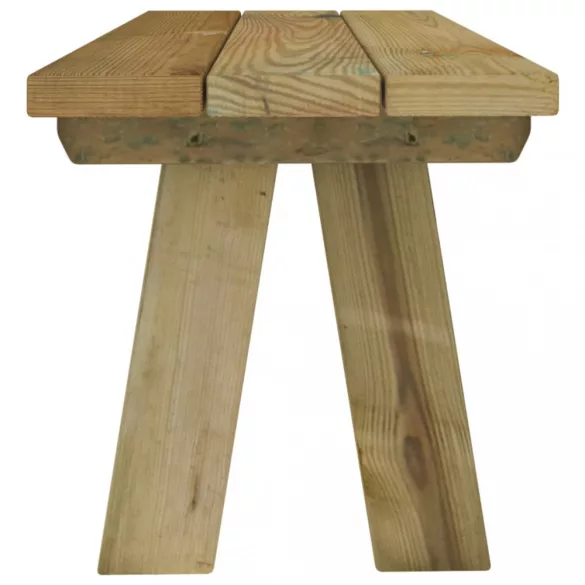 impregnált tömör fenyőfa kerti pad 110 cm