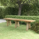 impregnált tömör fenyőfa kerti pad 160 cm